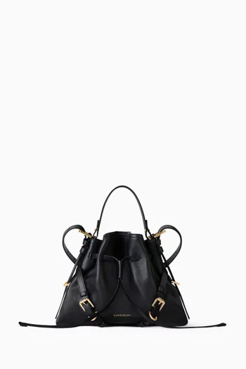 Small Voyou Bucket Bag in Leather
