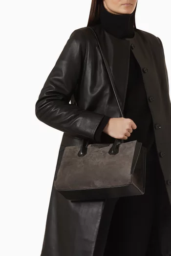 Small Antigona Catchall Bag in Suede