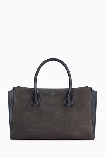 Small Antigona Catchall Bag in Suede
