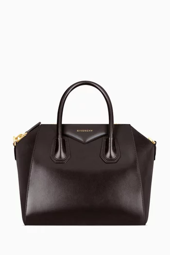 Mini Antigona Top-handle Bag in Leather