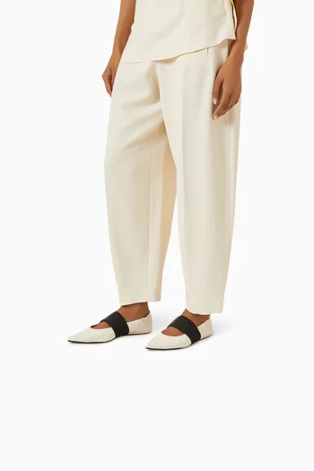 Crush Ballerina Flats in Naplack Leather