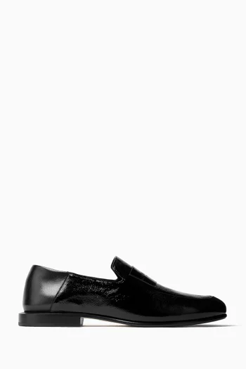 Label Loafers in Smooth Leather