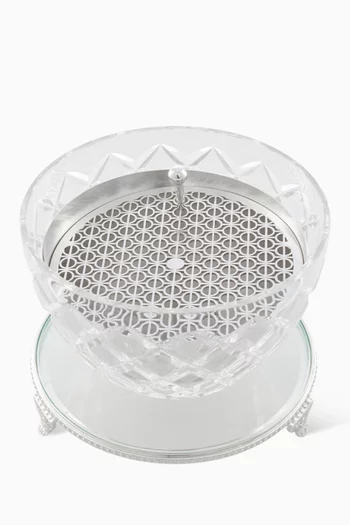 Royal Crystal Burner Clear Silver