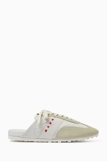 Logo Slip-on Sneakers in Suede