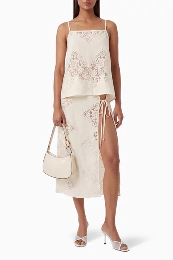 Marietta Top in Cotton-lace