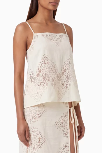 Marietta Top in Cotton-lace