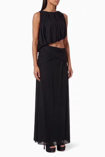 Anya Gathered Maxi Dress