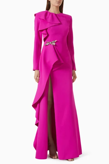 Arcene Gown in Crepe