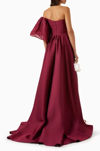 Elarosa One-shoulder Gown in Satin