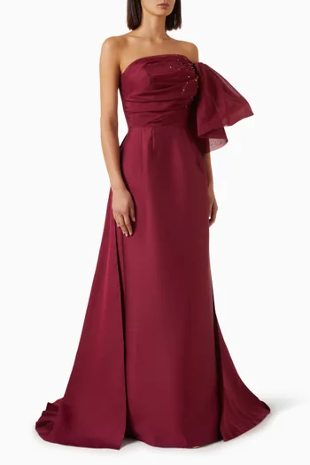 Elarosa One-shoulder Gown in Satin