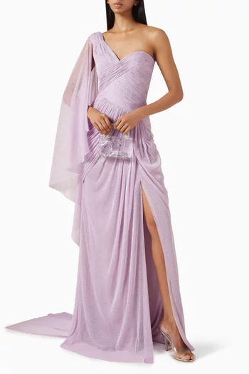 Lynette Cape Gown in Jersey