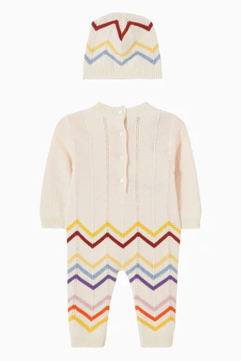 Zigzag Sleepsuit & Hat Set