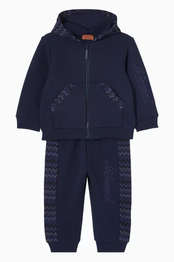 Zigzag Sweatpants in Cotton