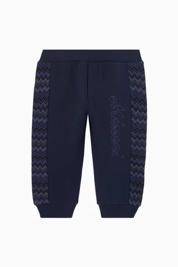 Zigzag Sweatpants in Cotton