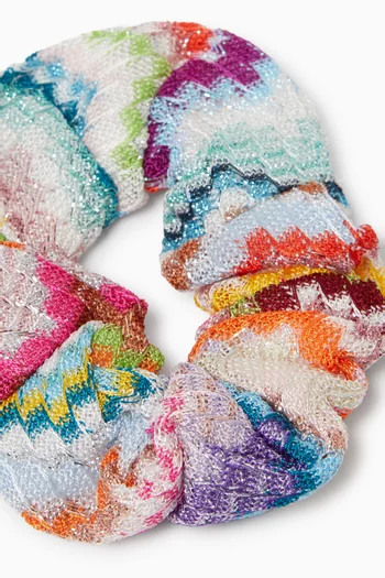 Zigzag-print Scrunchie