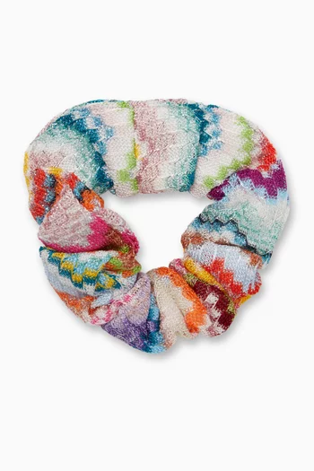 Zigzag-print Scrunchie
