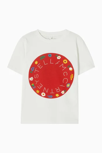 Circular Patch T-Shirt in Cotton