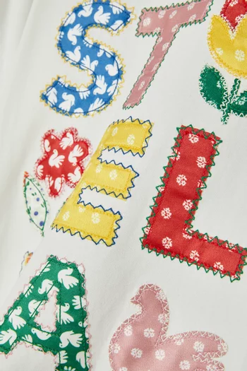 Patch T-shirt in Cotton
