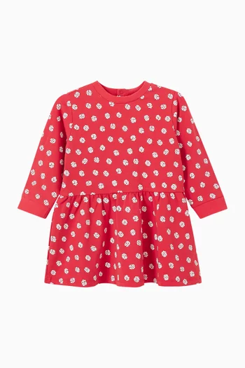Disty Flower Dress in Jersey