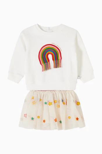 Rainbow Embroidered Sweatshirt