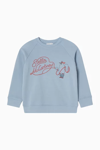 Cowboy Graphic Sweatshirt in Cotton