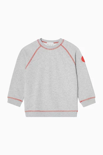 Sweatshirt in Cotton