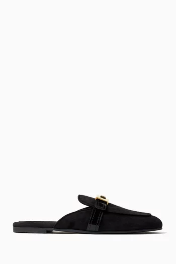 DG Logo Slippers in Suede