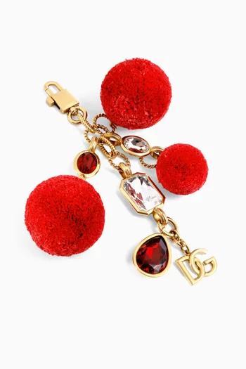 DG Bag Charm in Gold-tone Brass