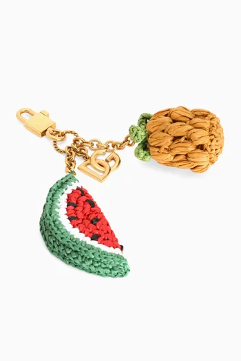 Fruits Bag Charm in Raffia