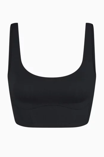 Matte Longline Corset Bra