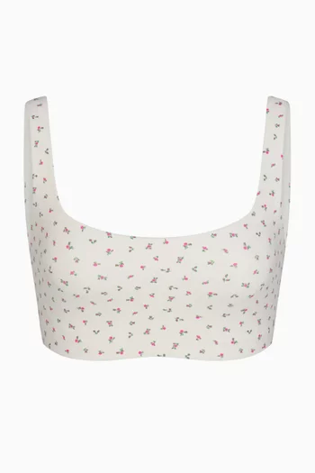 Matte Scoop Neck Bra