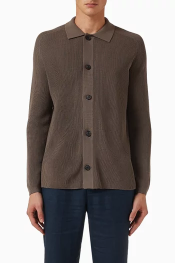Blyford Overshirt in Cotton-knit