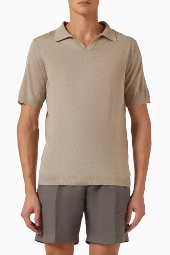 Wrentham Polo Shirt in Merino Wool-knit
