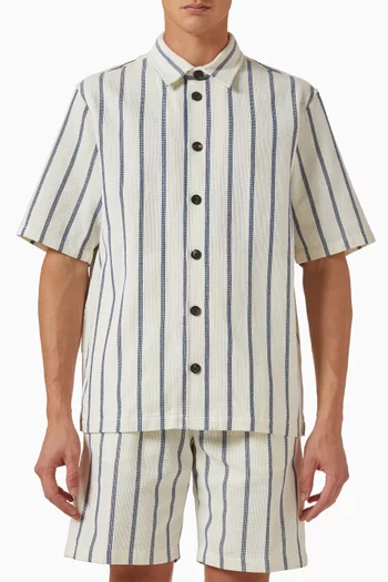 Alatares Striped Overshirt in Cotton
