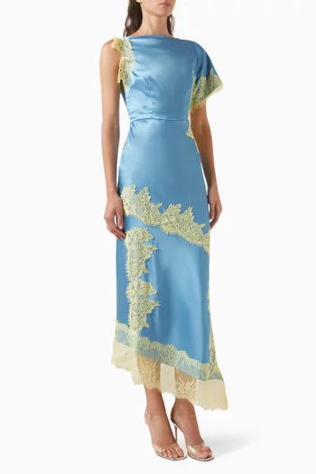 Fearne Lace Maxi Dress in Satin