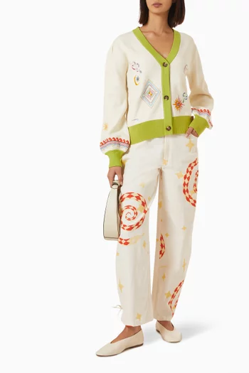 Charms Embroidery Cardigan