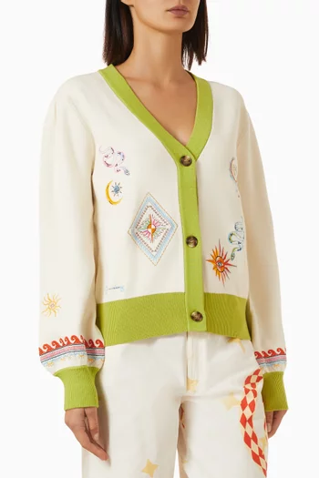 Charms Embroidery Cardigan