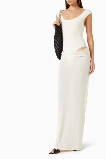 Draped Cut-out Dress