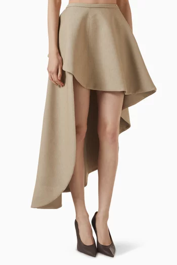 Spiral Asymmetric Skirt