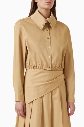 Cleo Cropped Shirt in Cotton