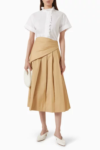 Camelia Ruffled Top in Cotton