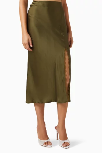 Silla Skirt in Silk-satin