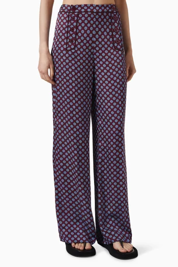 Paulie Printed Pants in Viscose
