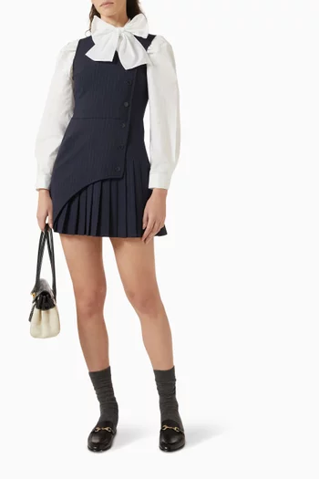 Renataplisseebis Mini Dress in Wool-blend