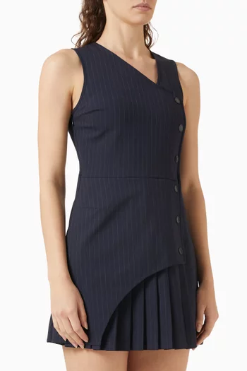 Renataplisseebis Mini Dress in Wool-blend