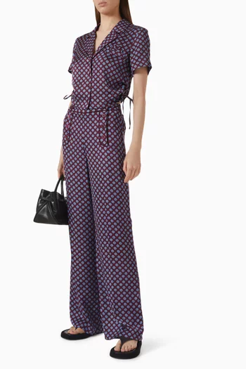 Carmen Printed Top in Viscose