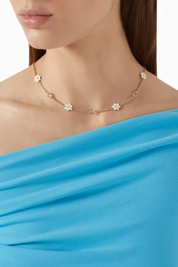 Xantia Moonstone Necklace in 18kt Gold-plated Metal