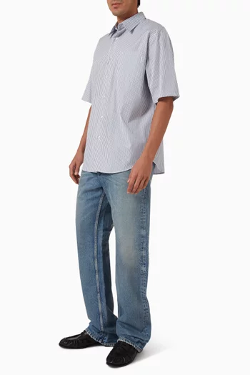 Baggy Mid-rise Jeans in Denim