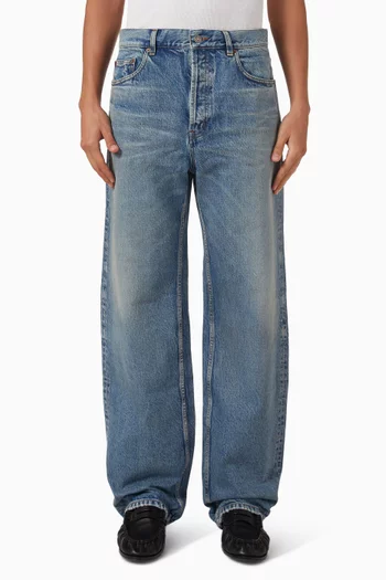 Baggy Mid-rise Jeans in Denim