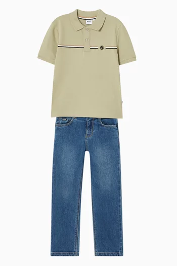 Polo T-shirt in Cotton-piqué
